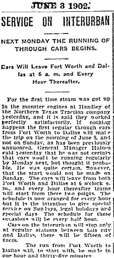 interurban steam up