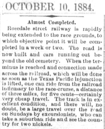 rosedale line 1884