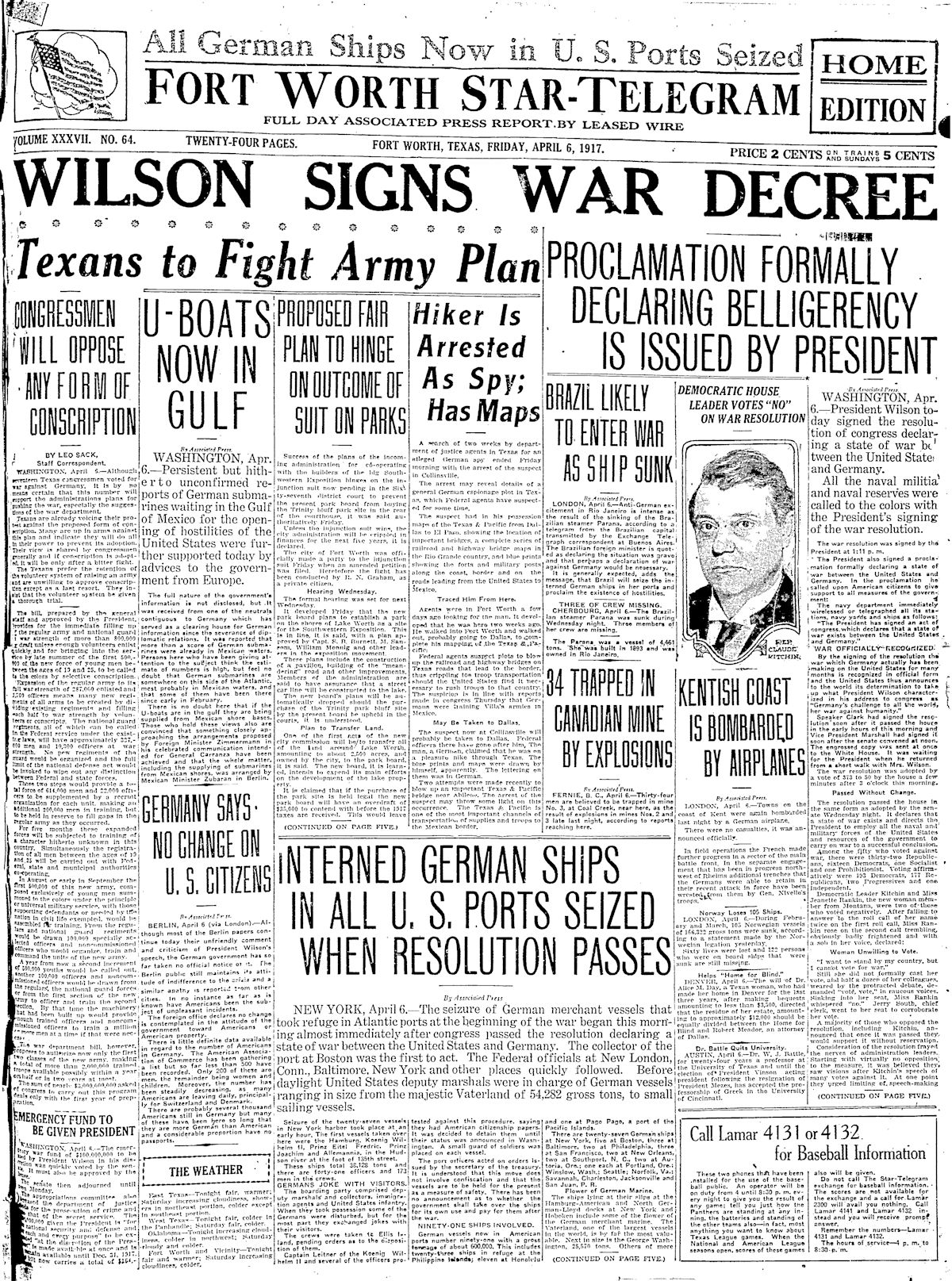 wwi front page 1200