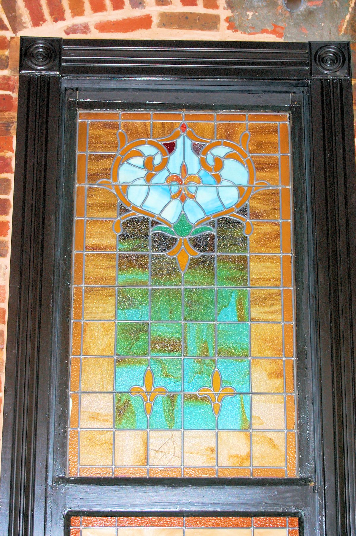 land title stained glass