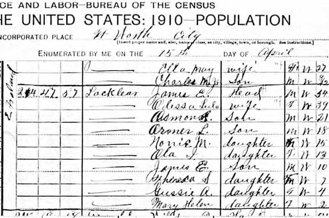 locklear 1910 census
