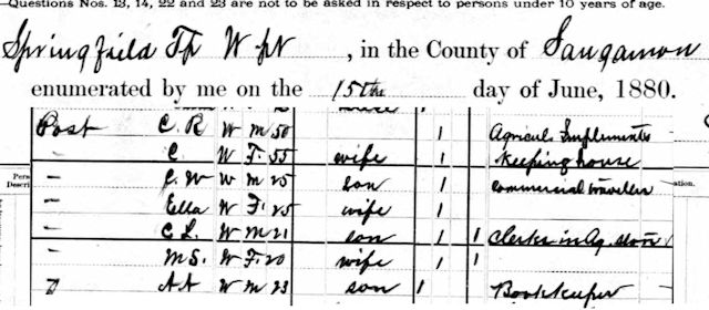 post 1880 census
