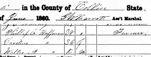 huffman 1860 census