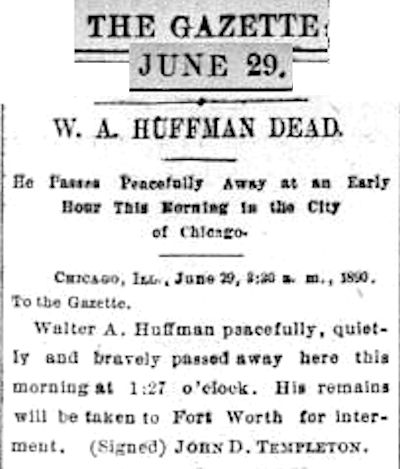 huffman dead