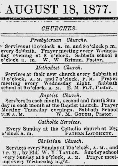 methodist church listings 77