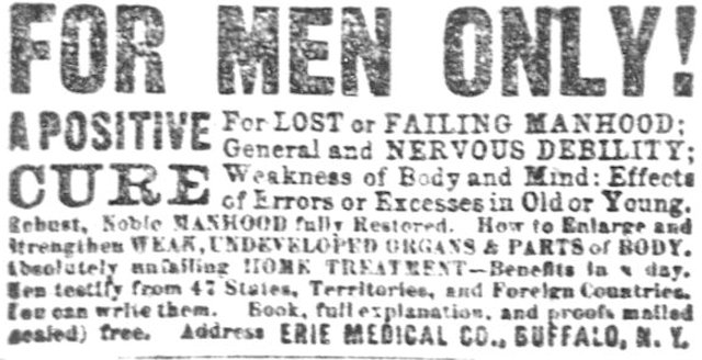 ad men for men only 1895