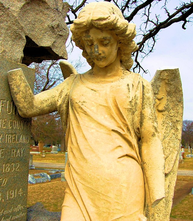 cemetery fragile broken wings oakwood