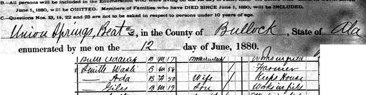 giles smith 1880 census