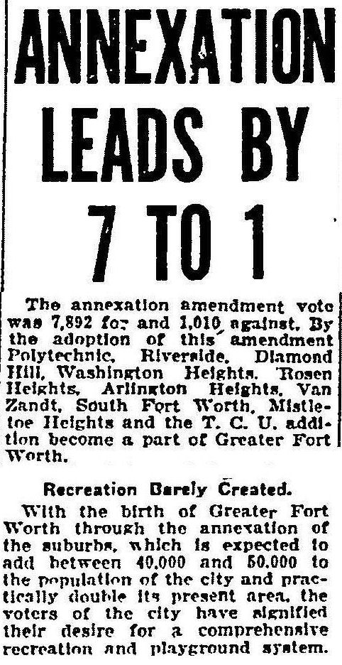 poly annexation july 23 1922