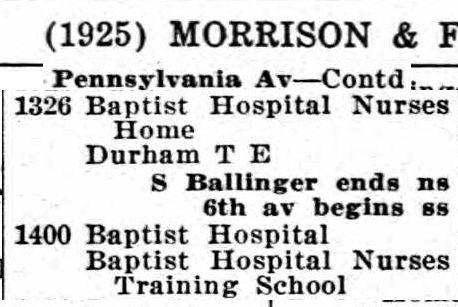 moore 1925 nurses