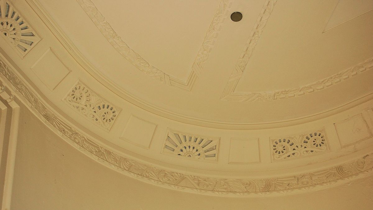 holly lobby ceiling detail