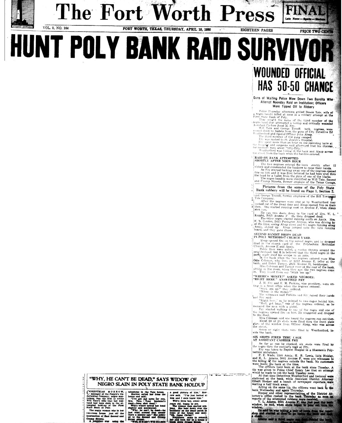 rob pi press 10 hunt poly bank raid 1