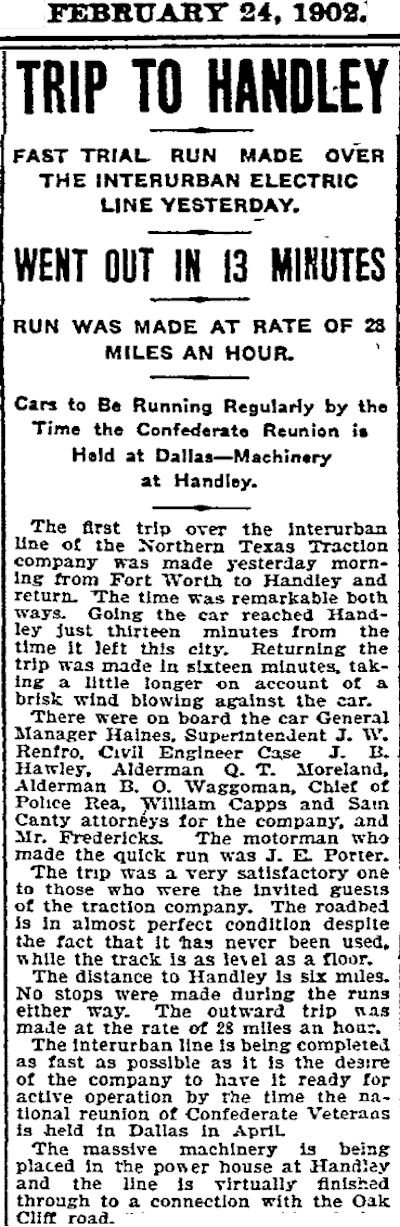 interurban handley trial run 1902