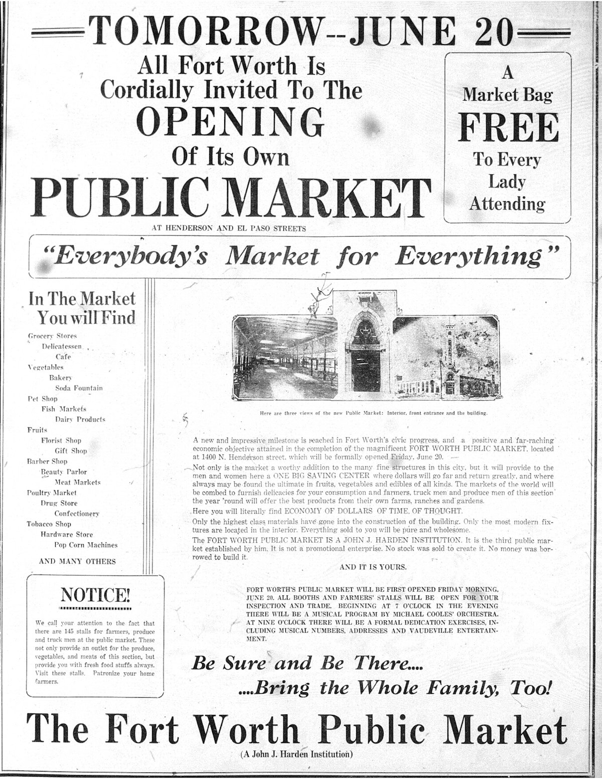 public market full page ad