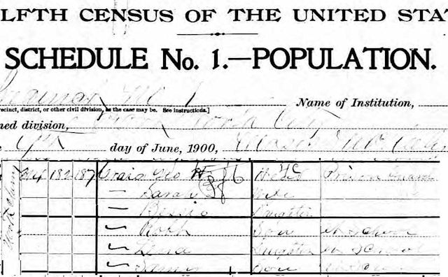 craig 1900 census
