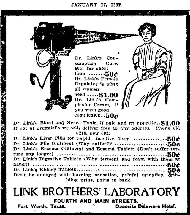 female dr. link ad 1907