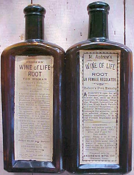 female wine of life bottles