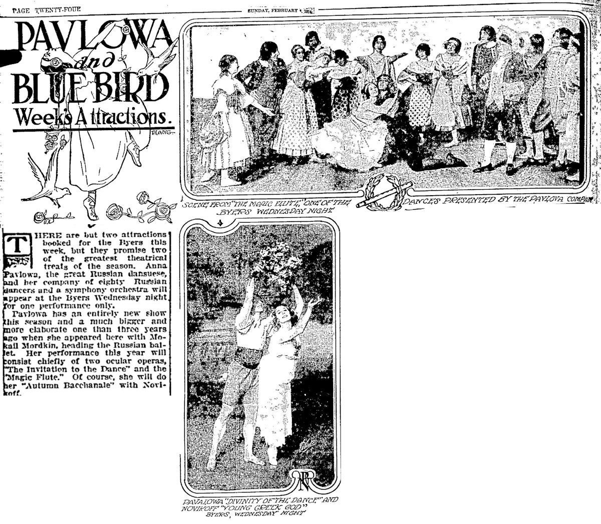 pavlova 1914 spread