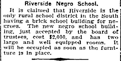 riverside negro school