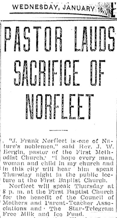 norfleet at fbc 1924