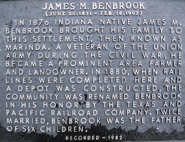 benbrook marker