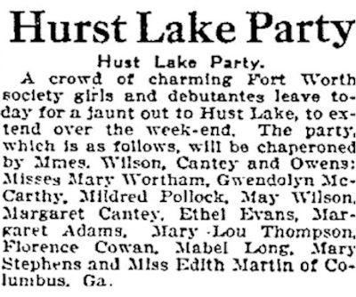 hust lake party 1909