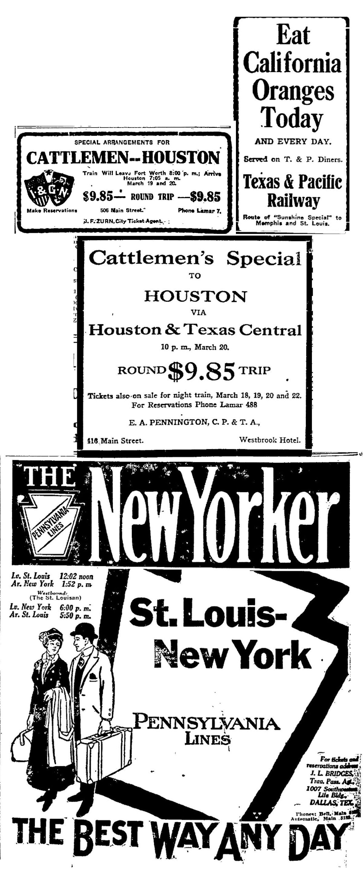 march 18 1916 trains ads