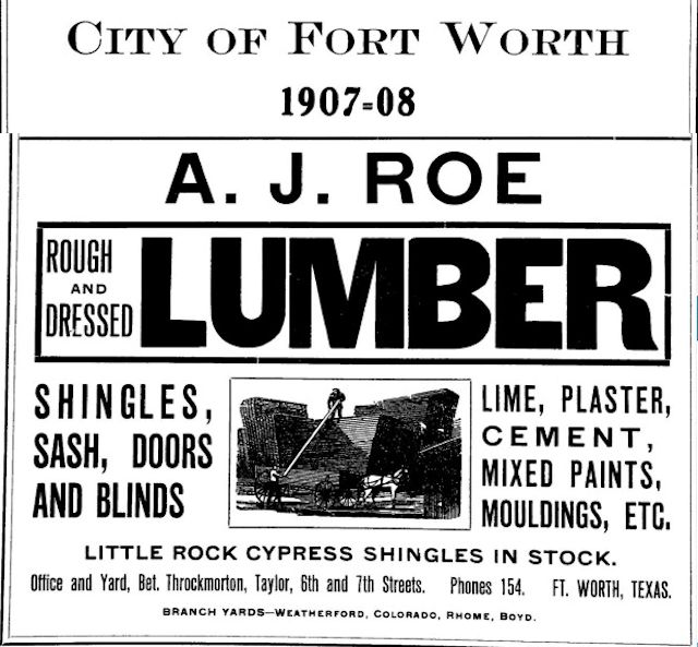 tufts 1908 roe lumber ad