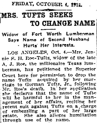 tufts 1912 10-4 seeks name change s-t