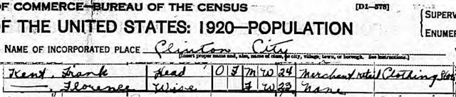kent 1920 census